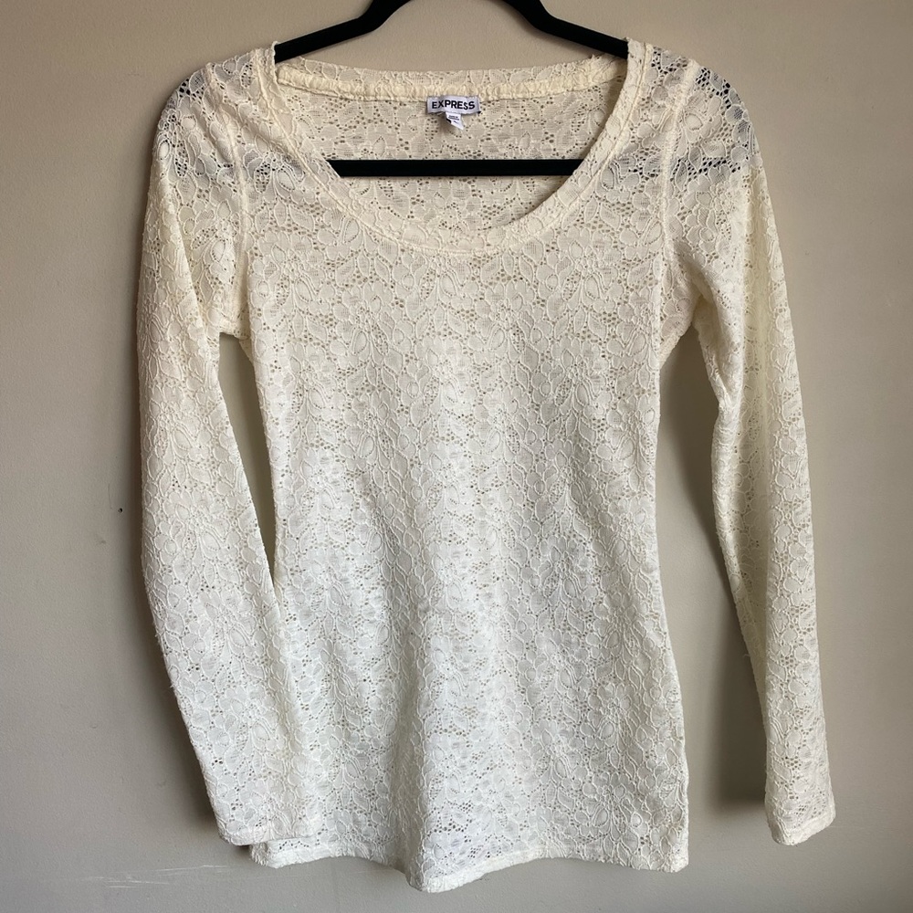 Lace Long Sleeve Top